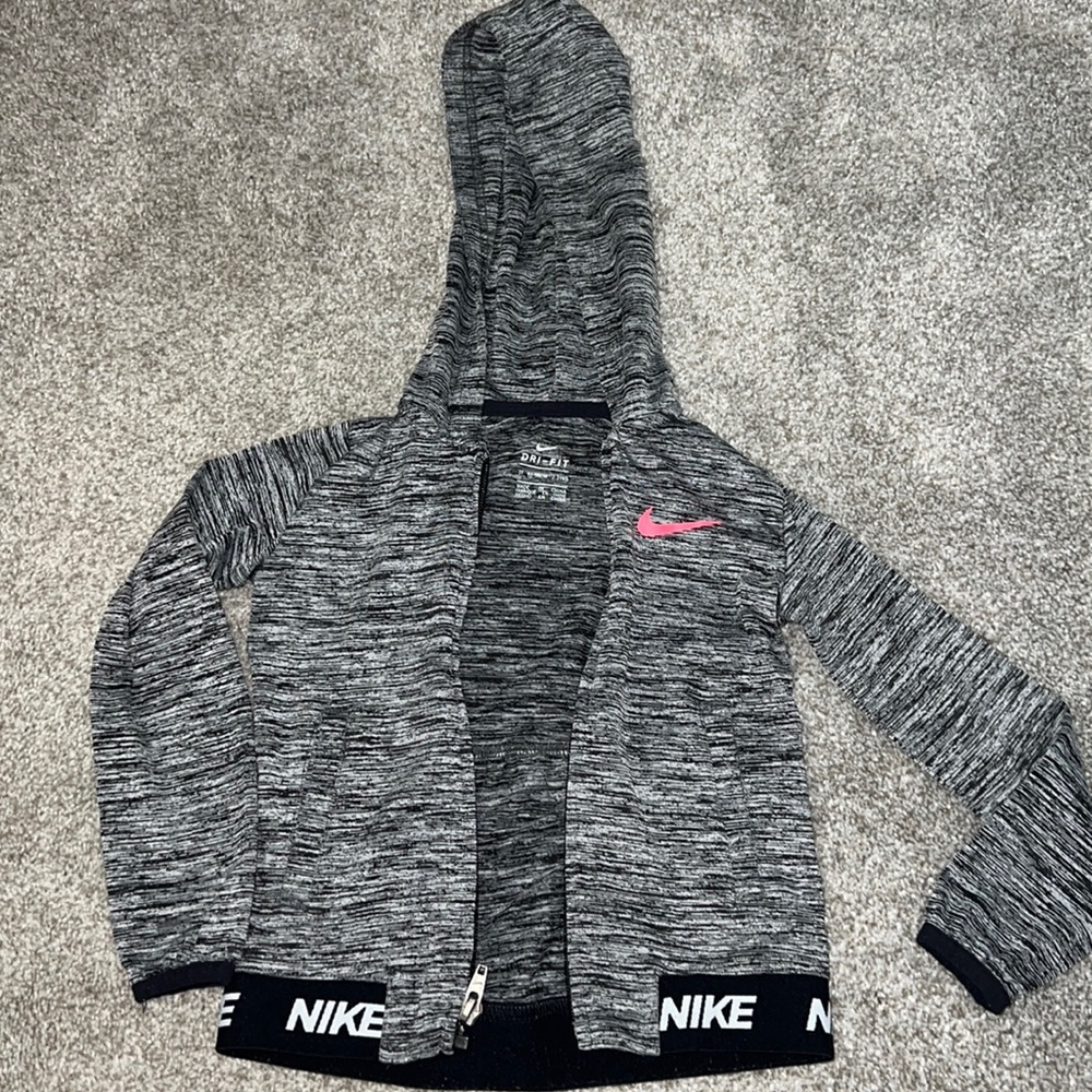 Nike heather grey dri fit jacket 3t